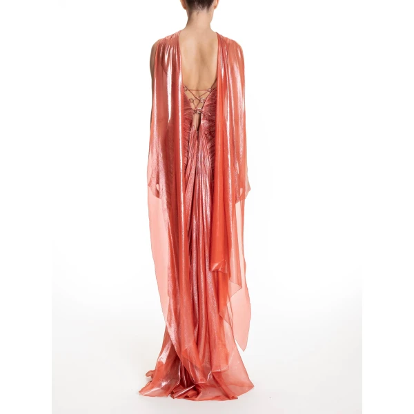 Maria Lucia Hohan Ari Shawl in Blood Orange | Scarves | Coveti