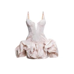Maria Lucia Hohan Ayna Mini Dress in Nude | Mini Dresses | Coveti