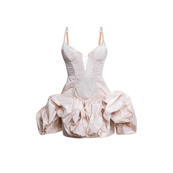 Ayna Mini Dress in Nude