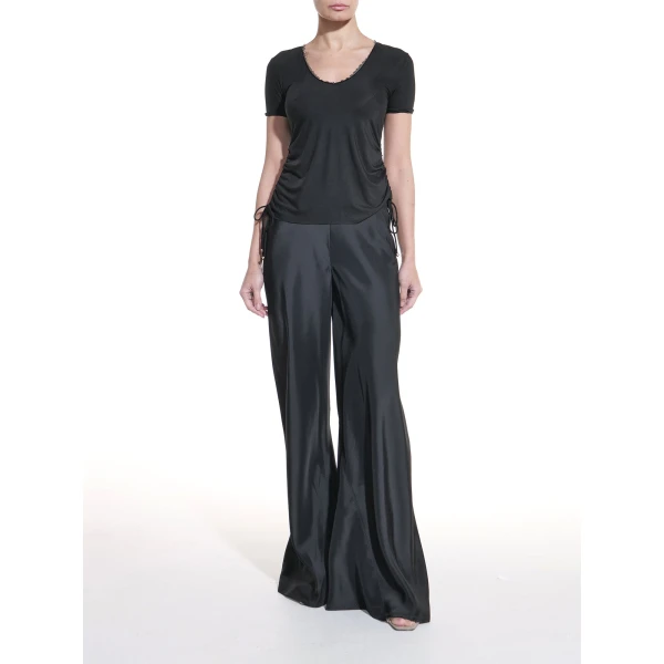 Maria Lucia Hohan Bruni Flared Pants in Black | Pants | Coveti