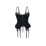 Maria Lucia Hohan Chantal Corset in Black | Sleeveless | Coveti