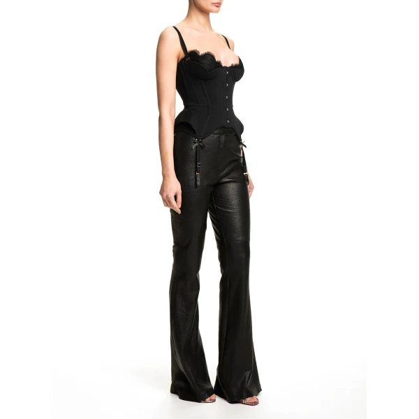 Maria Lucia Hohan Chantal Corset in Black | Sleeveless | Coveti
