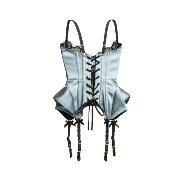 Maria Lucia Hohan Chantal Corset in Blue | Sleeveless | Coveti