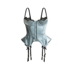 Maria Lucia Hohan Chantal Corset in Blue | Sleeveless | Coveti