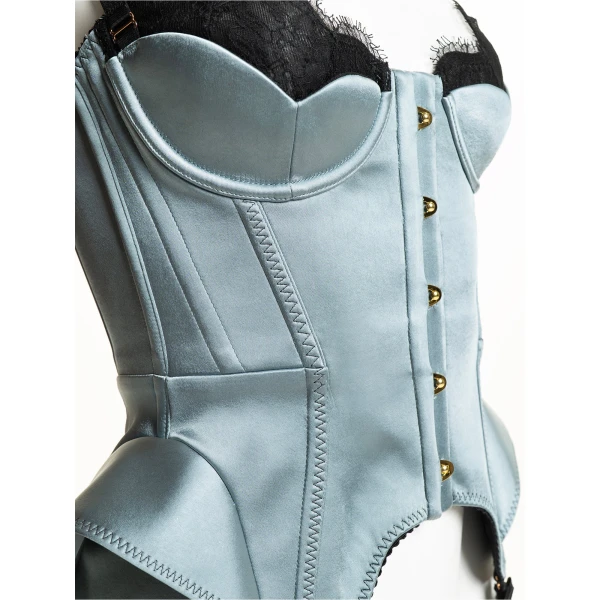 Maria Lucia Hohan Chantal Corset in Blue | Sleeveless | Coveti