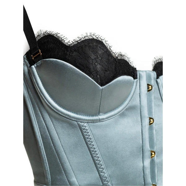 Maria Lucia Hohan Chantal Corset in Blue | Sleeveless | Coveti