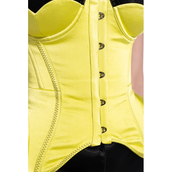 Maria Lucia Hohan Chantal Corset in Lime | Sleeveless | Coveti