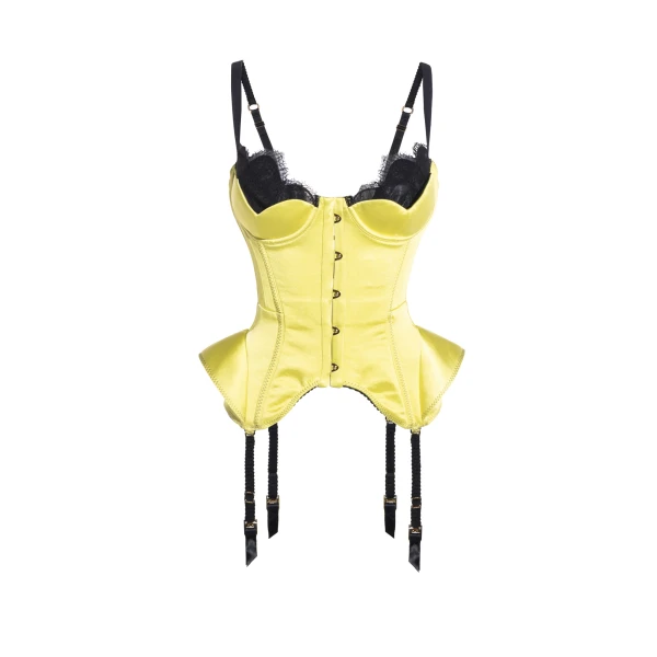 Maria Lucia Hohan Chantal Corset in Lime | Sleeveless | Coveti