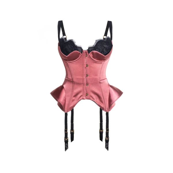 Maria Lucia Hohan Chantal Corset in Lipstick | Sleeveless | Coveti