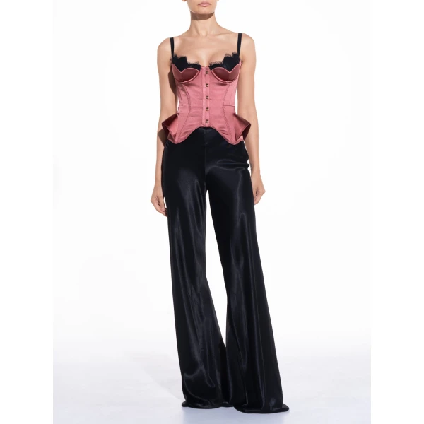 Maria Lucia Hohan Chantal Corset in Lipstick | Sleeveless | Coveti