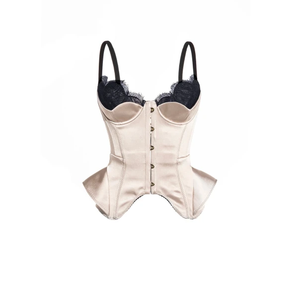 Maria Lucia Hohan Chantal Corset in Macchiato | Sleeveless | Coveti