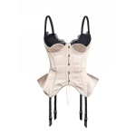 Maria Lucia Hohan Chantal Corset in Macchiato | Sleeveless | Coveti