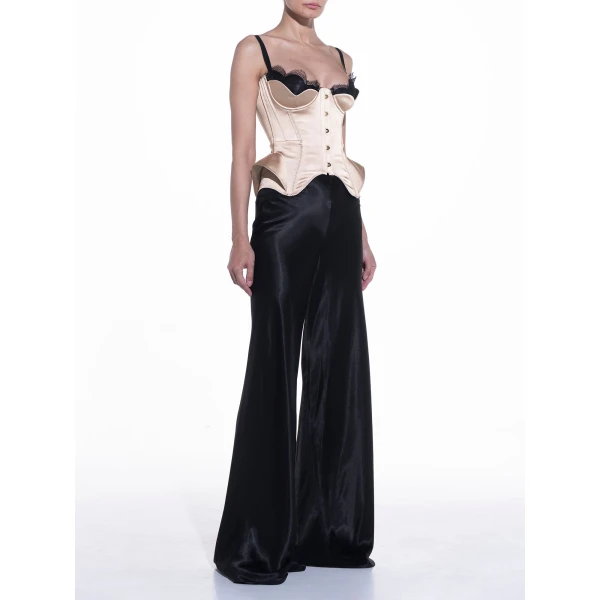 Maria Lucia Hohan Chantal Corset in Macchiato | Sleeveless | Coveti