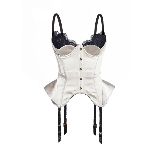 Maria Lucia Hohan Chantal Corset in Moonbeam | Sleeveless | Coveti