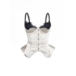 Maria Lucia Hohan Chantal Corset in Moonbeam | Sleeveless | Coveti