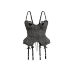 Maria Lucia Hohan Chantal Corset in Tweed | Sleeveless | Coveti