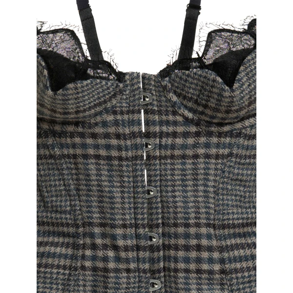 Maria Lucia Hohan Chantal Corset in Tweed | Sleeveless | Coveti