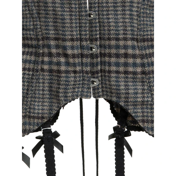 Maria Lucia Hohan Chantal Corset in Tweed | Sleeveless | Coveti