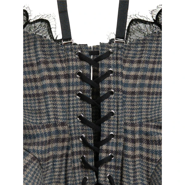 Maria Lucia Hohan Chantal Corset in Tweed | Sleeveless | Coveti