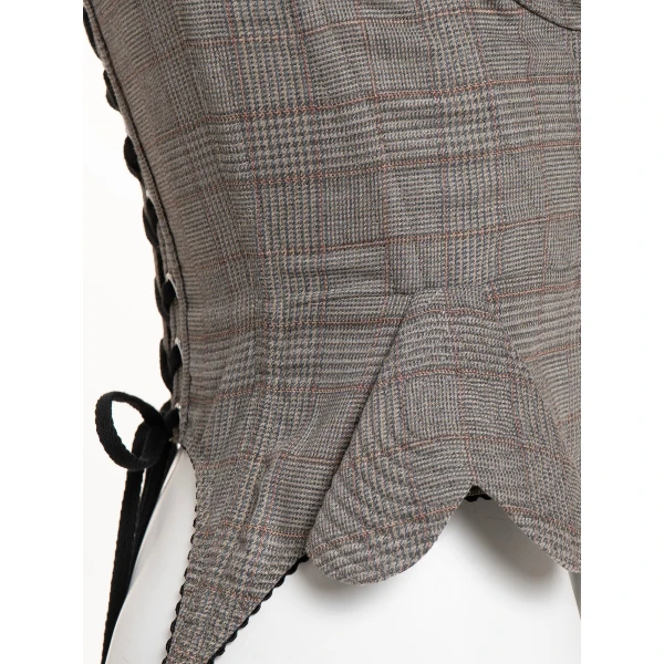 Maria Lucia Hohan Christa X Corset in Check | Sleeveless | Coveti