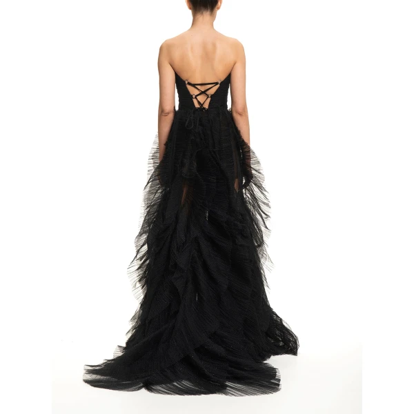 Maria Lucia Hohan Coleen Gown in Black | Evening Gowns | Coveti