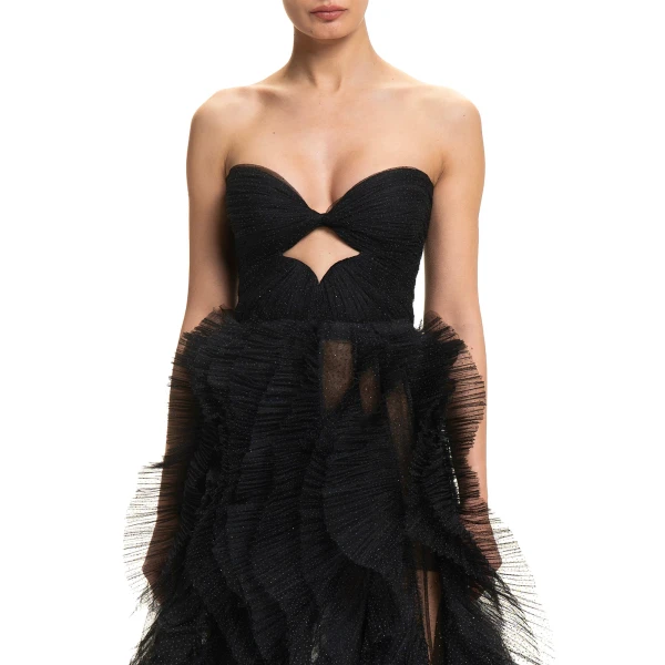 Maria Lucia Hohan Coleen Gown in Black | Evening Gowns | Coveti