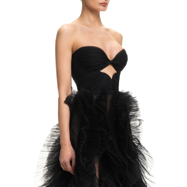 Maria Lucia Hohan Coleen Gown in Black | Evening Gowns | Coveti