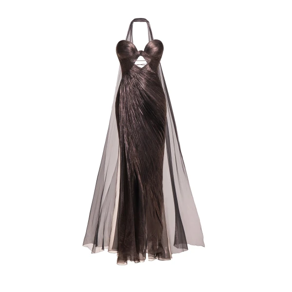 Maria Lucia Hohan Cris Shawl in Incense | Scarves | Coveti