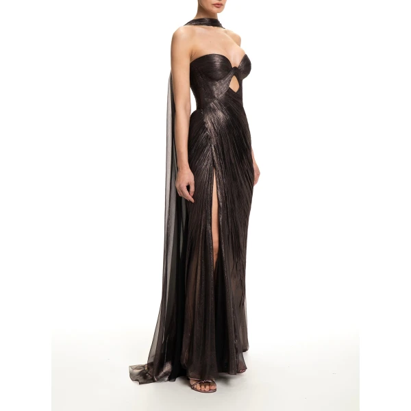 Maria Lucia Hohan Cris Shawl in Incense | Scarves | Coveti