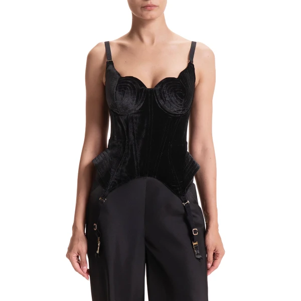 Maria Lucia Hohan Denver Corset in Black | Sleeveless | Coveti