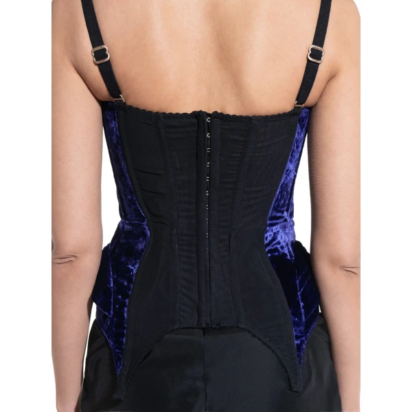 Maria Lucia Hohan Denver Corset in Blue | Sleeveless | Coveti