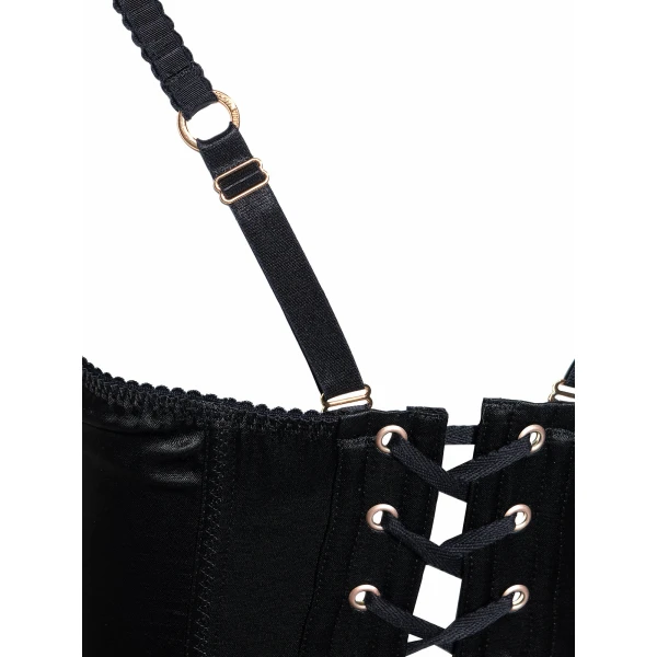 Maria Lucia Hohan Elea Corset in Black | Sleeveless | Coveti