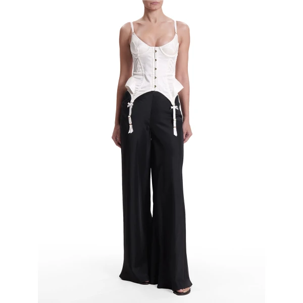 Maria Lucia Hohan Elea Corset in White | Sleeveless | Coveti