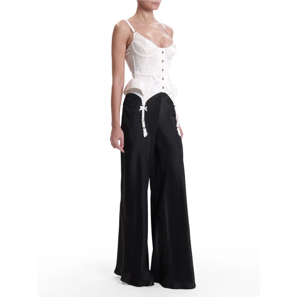 Maria Lucia Hohan Elea Corset in White | Sleeveless | Coveti