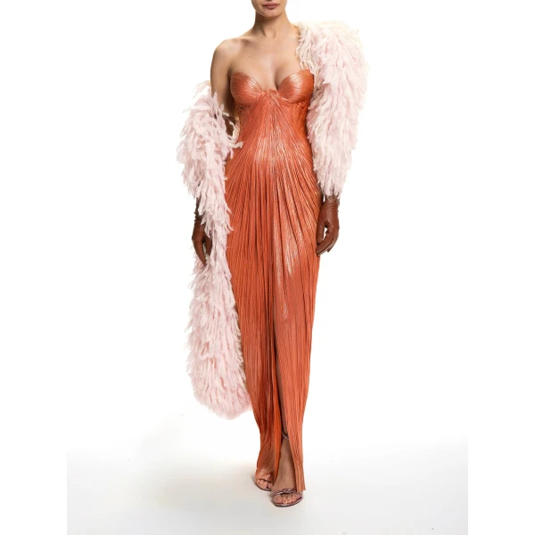 Maria Lucia Hohan Enya Fringe Scarf in Pink | Scarves | Coveti