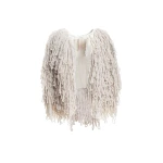 Maria Lucia Hohan Fussili Cape in Ivory | Scarves | Coveti