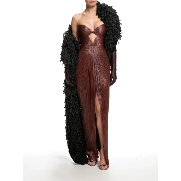 Maria Lucia Hohan Fussili Scarf in Black | Scarves | Coveti