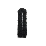 Maria Lucia Hohan Fussili Scarf in Black | Scarves | Coveti
