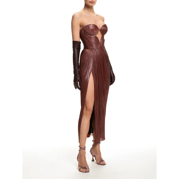 Maria Lucia Hohan Huda Gown in Truffle | Evening Gowns | Coveti