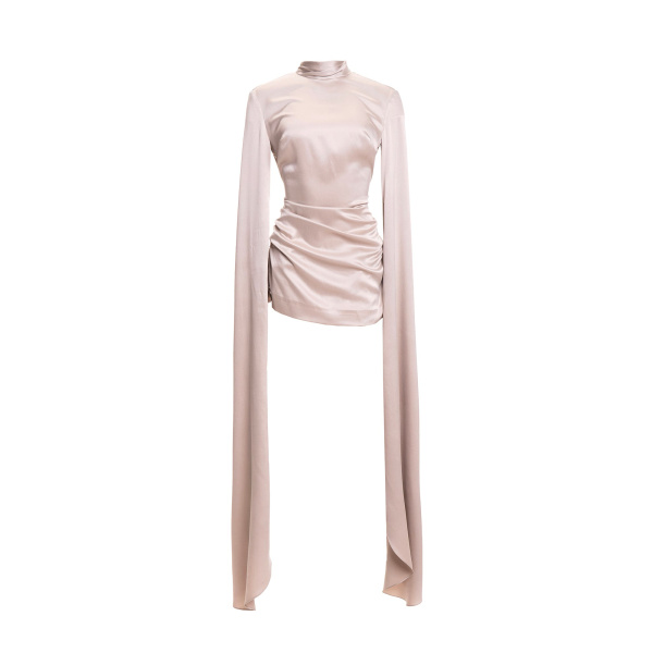 Maria Lucia Hohan Jamila Mini Dress in Birch | Mini Dresses | Coveti