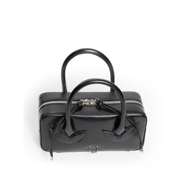 Maria Lucia Hohan Kamala Top Handle Bag in Black | Totes & Top-Handle Bags | Coveti