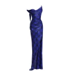 Maria Lucia Hohan Kimi Gown in Amparo Houndstooth | Evening Gowns | Coveti