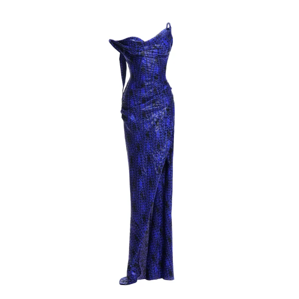 Maria Lucia Hohan Kimi Gown in Amparo Houndstooth | Evening Gowns | Coveti
