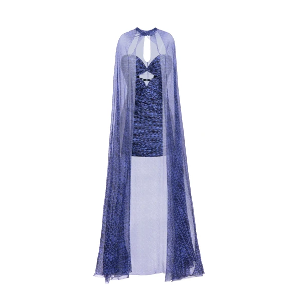 Klara Cape in Amparo Houndstooth