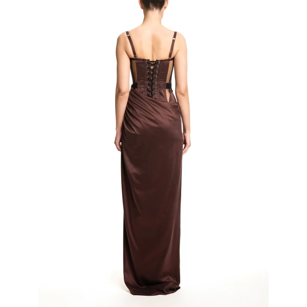 Maria Lucia Hohan Maleena Gown in Bitter Chocolate | Evening Gowns | Coveti