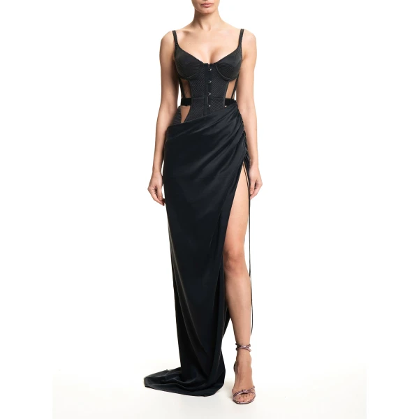 Maria Lucia Hohan Maleena Gown in Black | Evening Gowns | Coveti