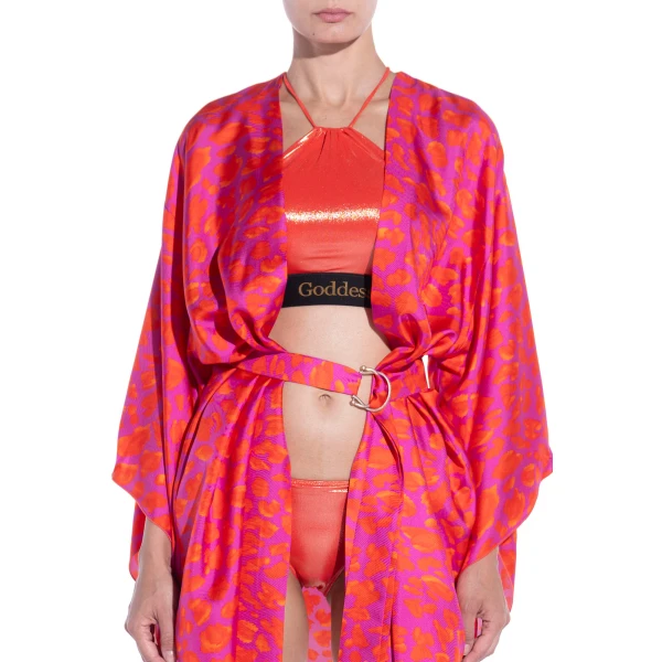 Maria Lucia Hohan Mary Kaftan in Pink Print | Robes | Coveti
