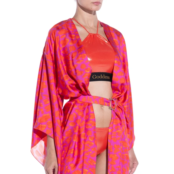 Maria Lucia Hohan Mary Kaftan in Pink Print | Robes | Coveti