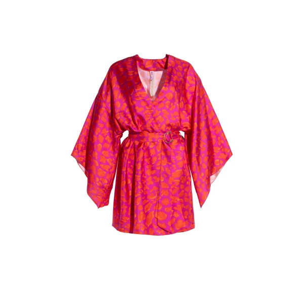 Mary Kaftan in Pink Print