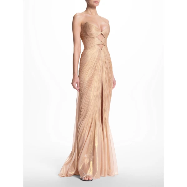 Maria Lucia Hohan Mischa Gown in Champagne | Evening Gowns | Coveti